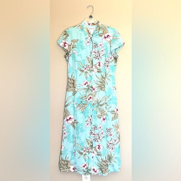 Amanda Lane Floral Print Keyhole Front Maxi Dress - Picture 1 of 6